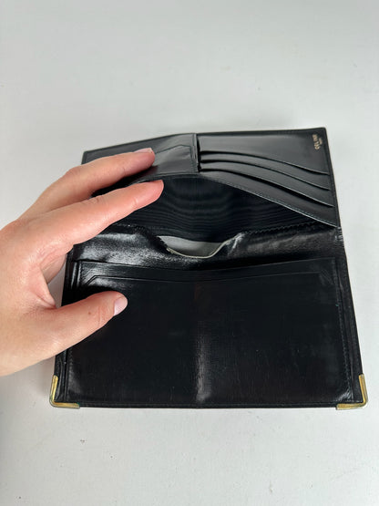 Vintage Celine Paris Leather ID Holder black