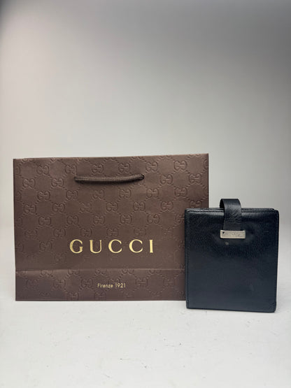 Vintage Gucci leather wallet black
