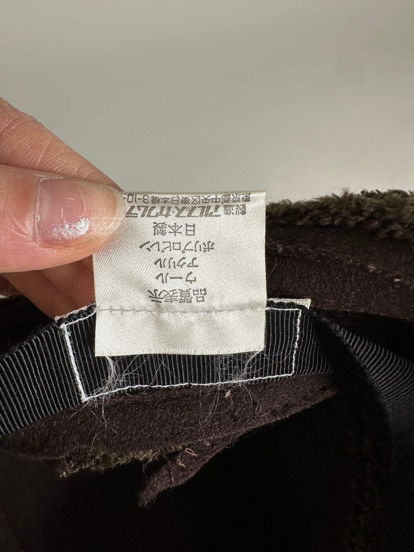 Vintage Givenchy Wool Felt Hat Dark Brown Olive Green