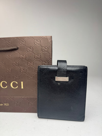 Vintage Gucci leather wallet black