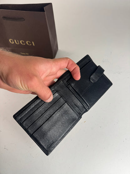 Vintage Gucci leather wallet black