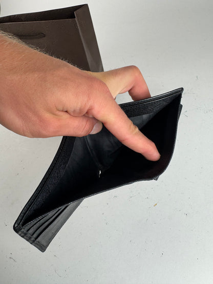 Vintage Gucci leather wallet black