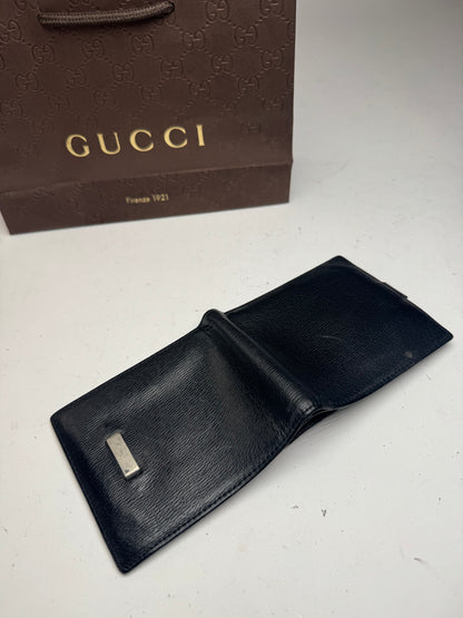 Vintage Gucci leather wallet black