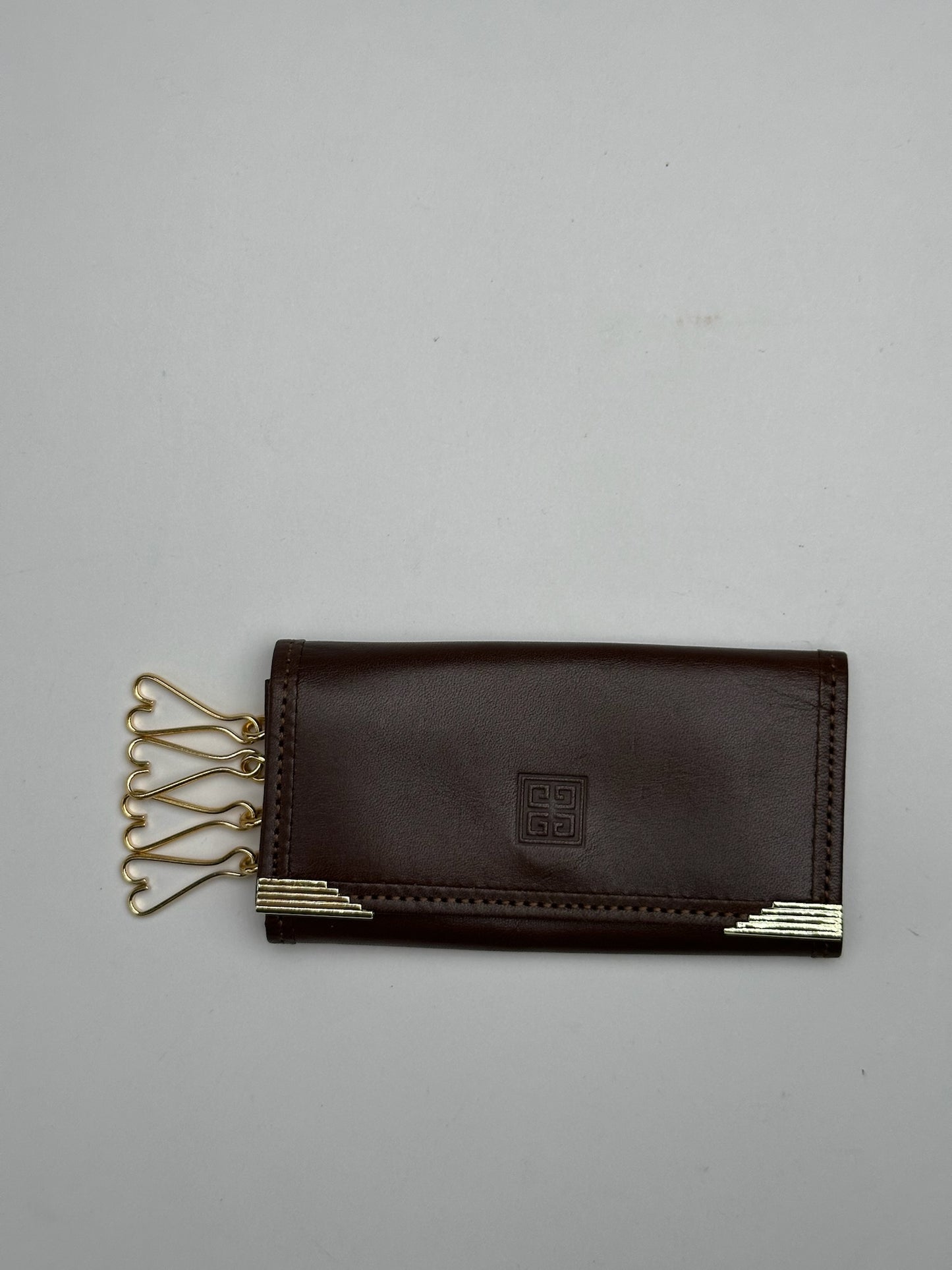 Vintage Givenchy Leather Key Holder Brown