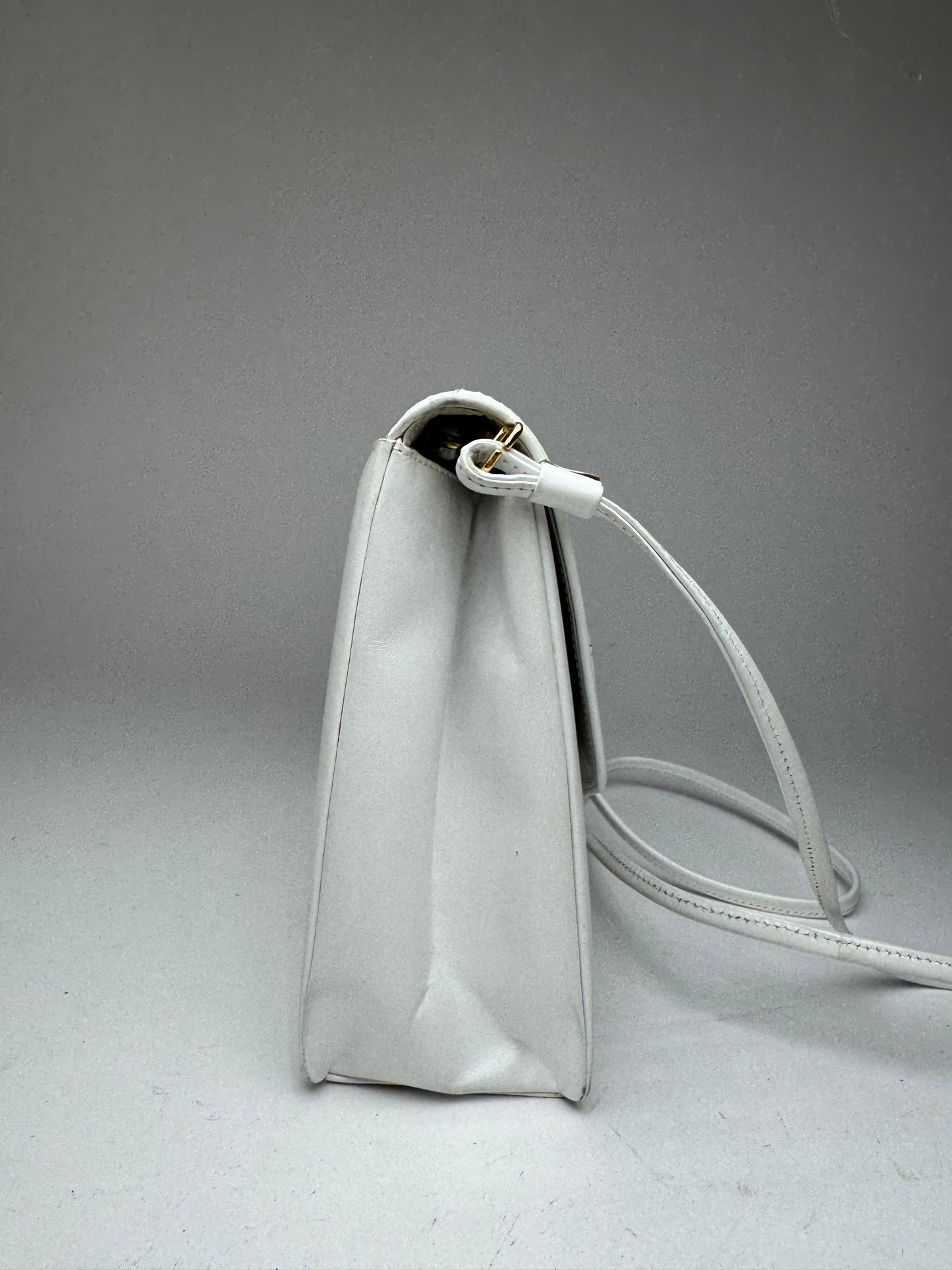 Vintage Givenchy 4G Leather Bag white