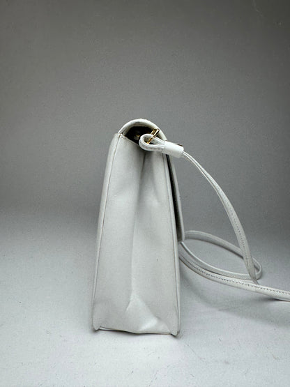 Vintage Givenchy 4G Leather Bag white