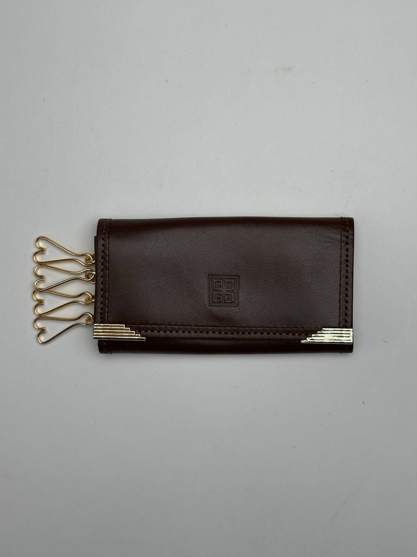 Vintage Givenchy Leather Key Holder Brown