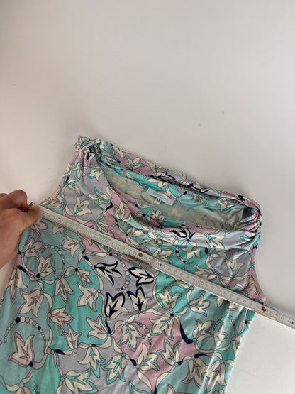 Vintage Emilio Pucci Abstract Top Blue White Purple