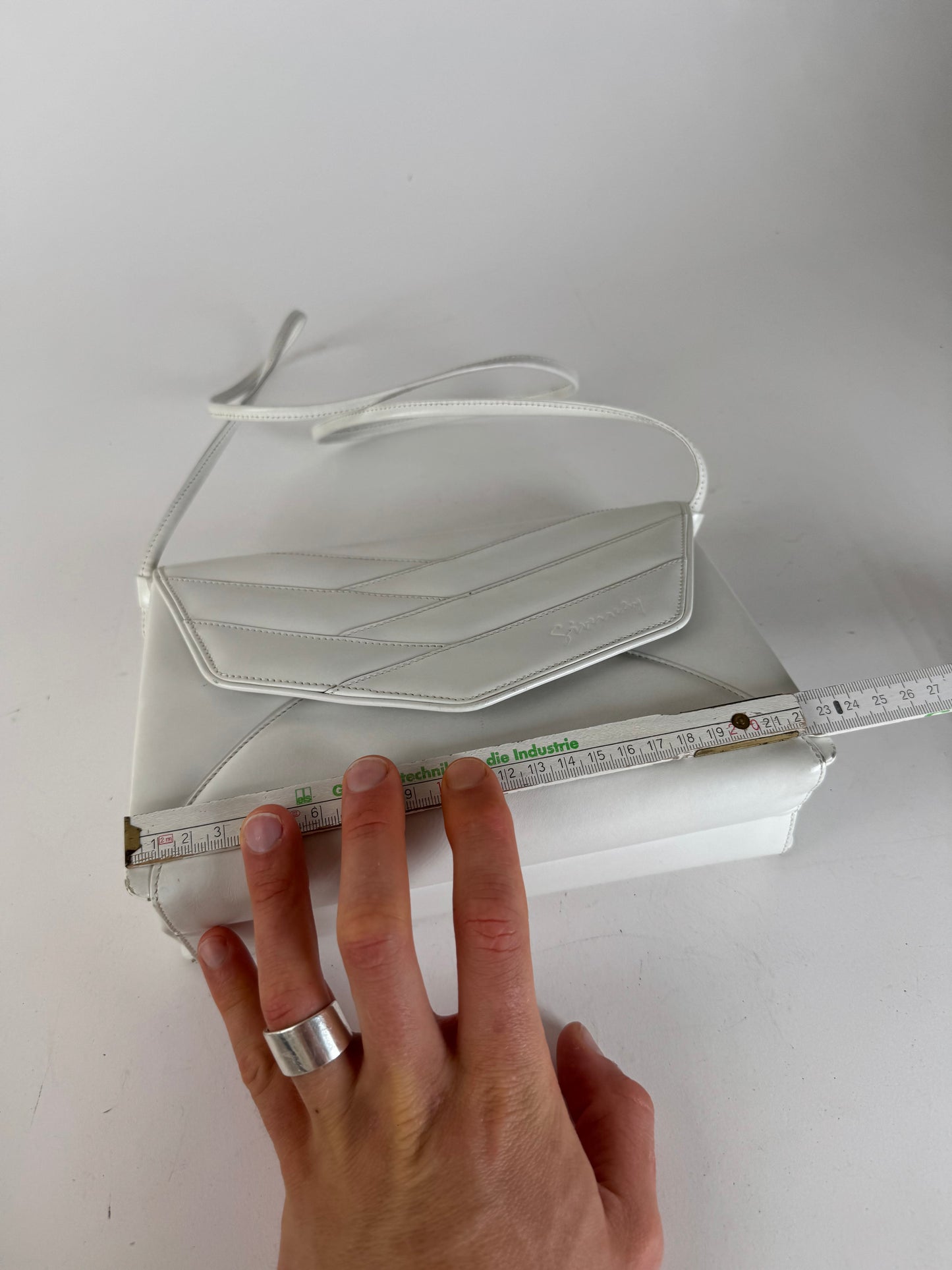 Vintage Givenchy 4G Leather Bag white