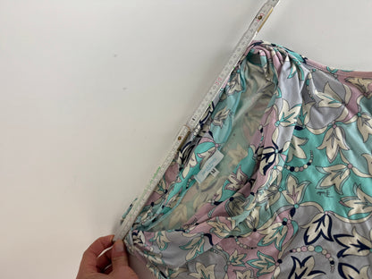 Vintage Emilio Pucci Abstract Top Blue White Purple
