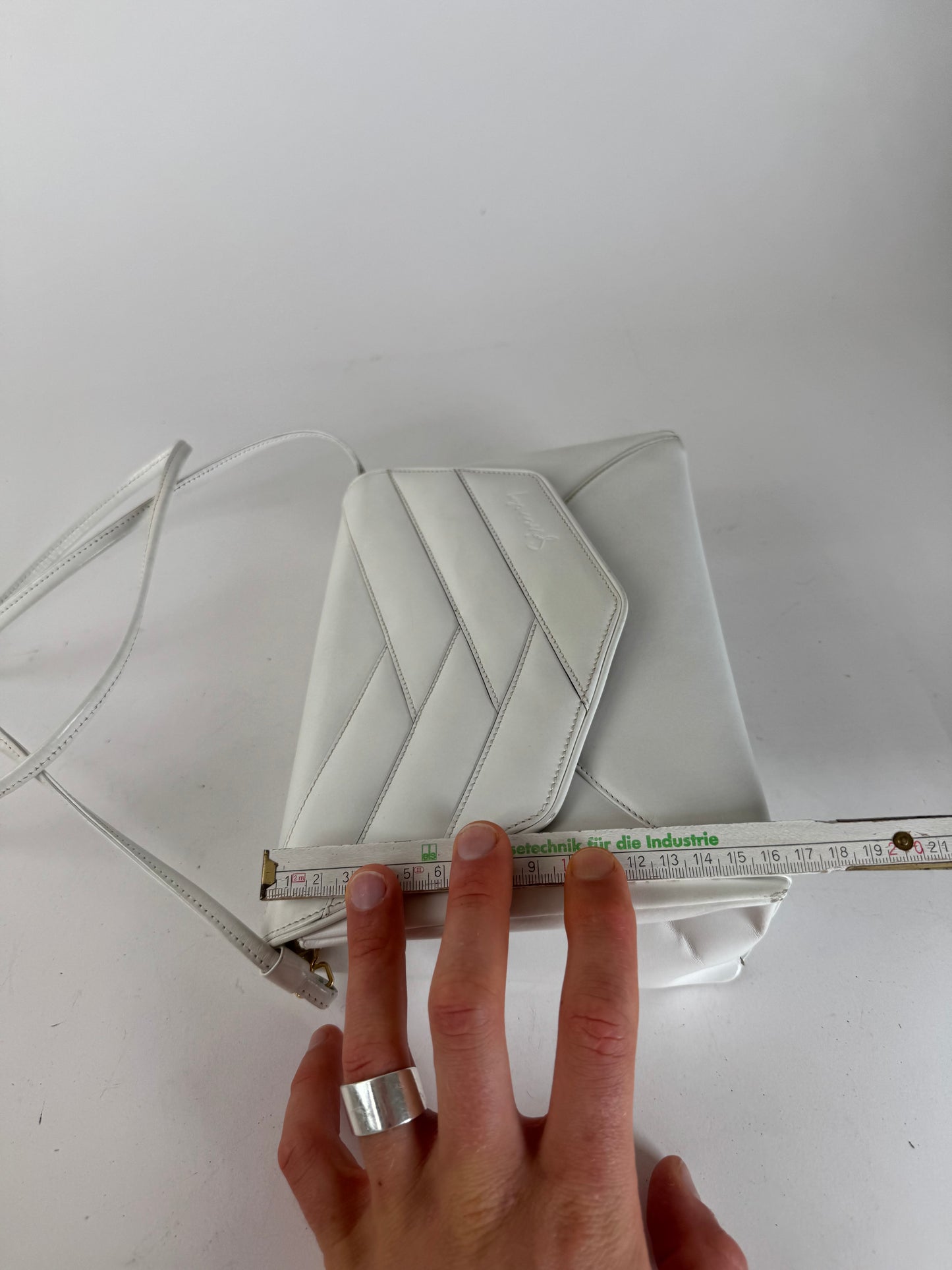 Vintage Givenchy 4G Leather Bag white