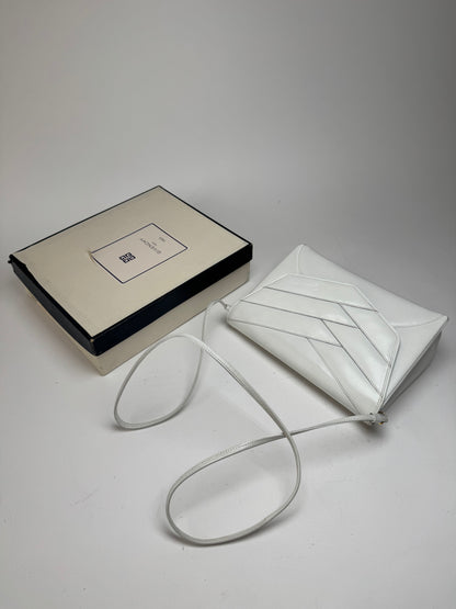 Vintage Givenchy 4G Leather Bag white