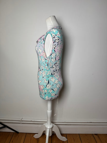 Vintage Emilio Pucci Abstract Top Blue White Purple