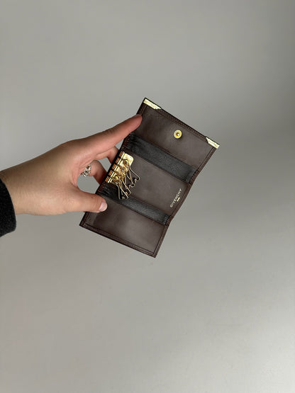 Vintage Givenchy Leather Key Holder Brown