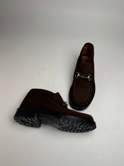 Vintage Gucci Suede Boots Brown EU39