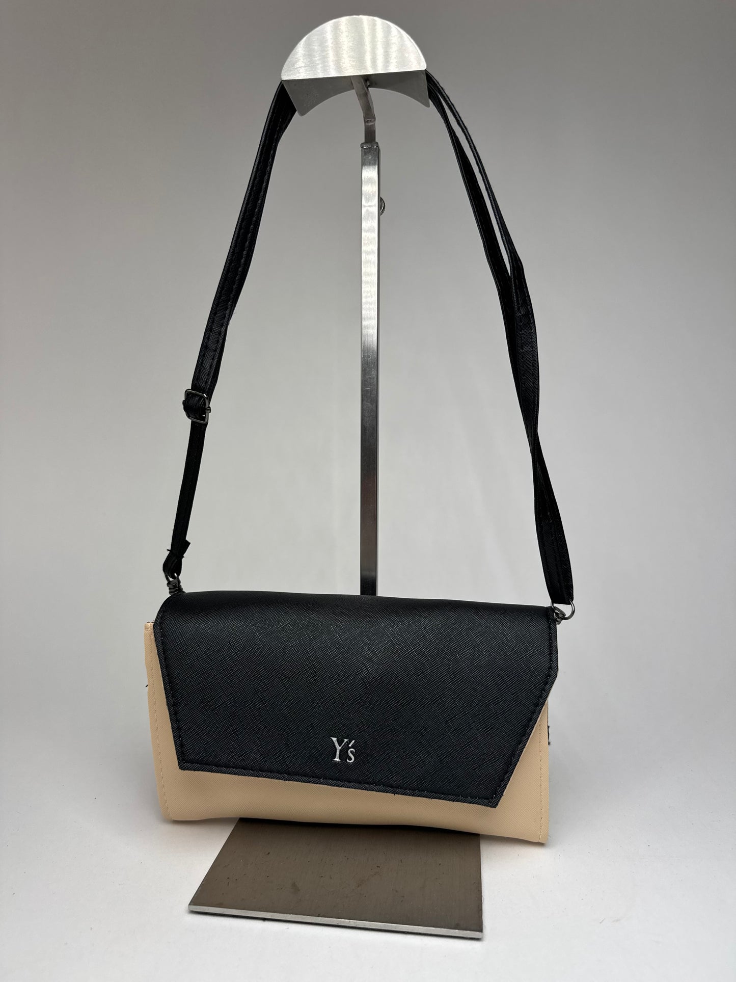 Vintage Yohji Yamamoto 2 Way leather bag black/beige