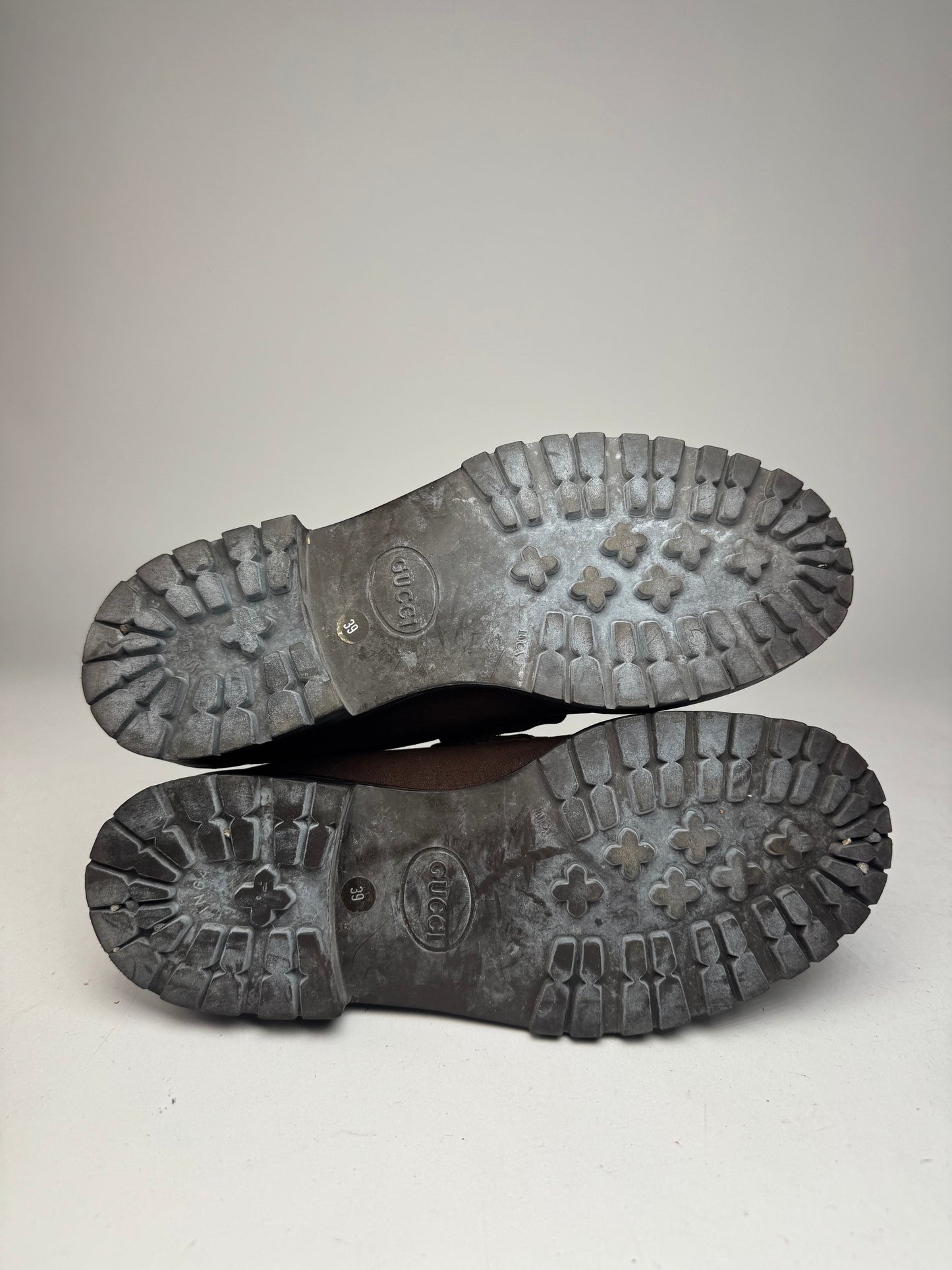 Vintage Gucci Suede Boots Brown EU39