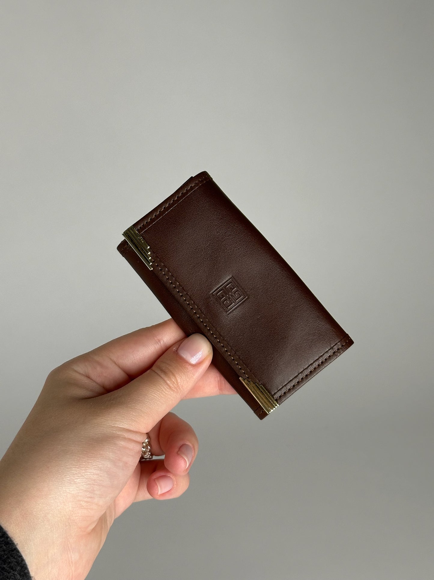 Vintage Givenchy Leather Key Holder Brown