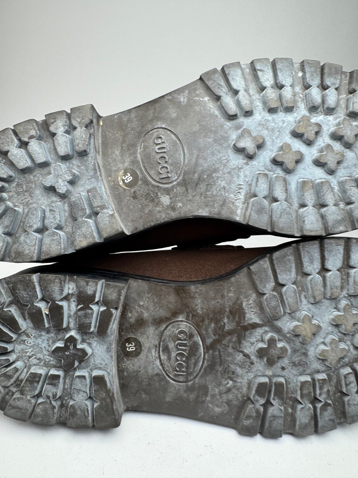 Vintage Gucci Suede Boots Brown EU39