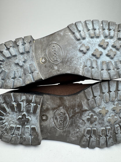 Vintage Gucci Suede Boots Brown EU39