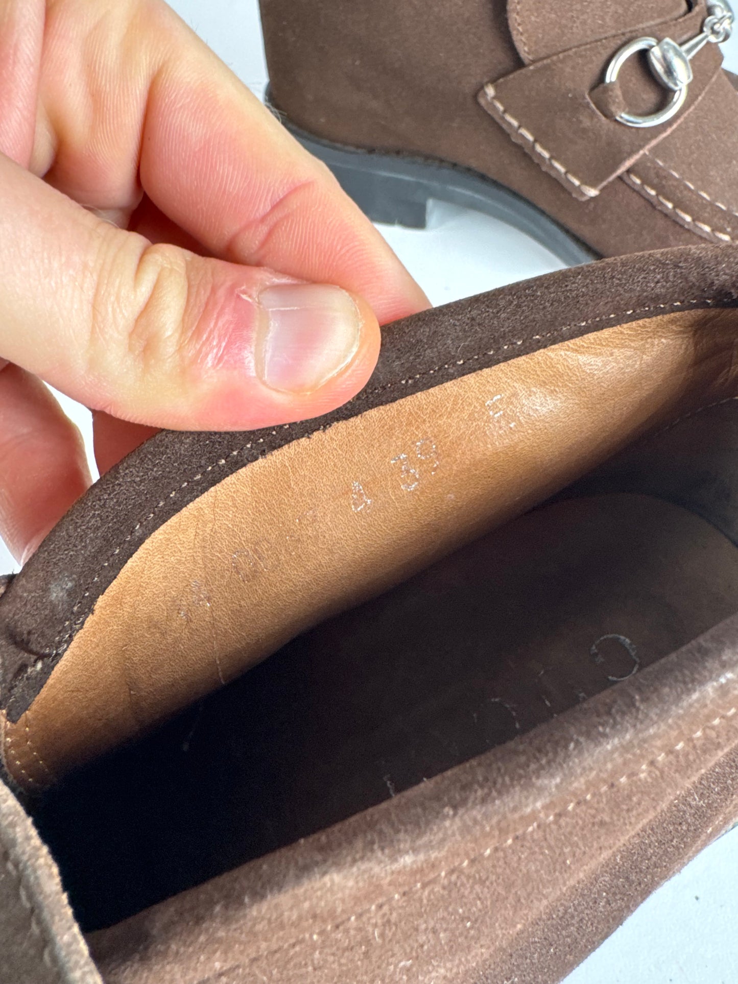 Vintage Gucci Suede Boots Brown EU39