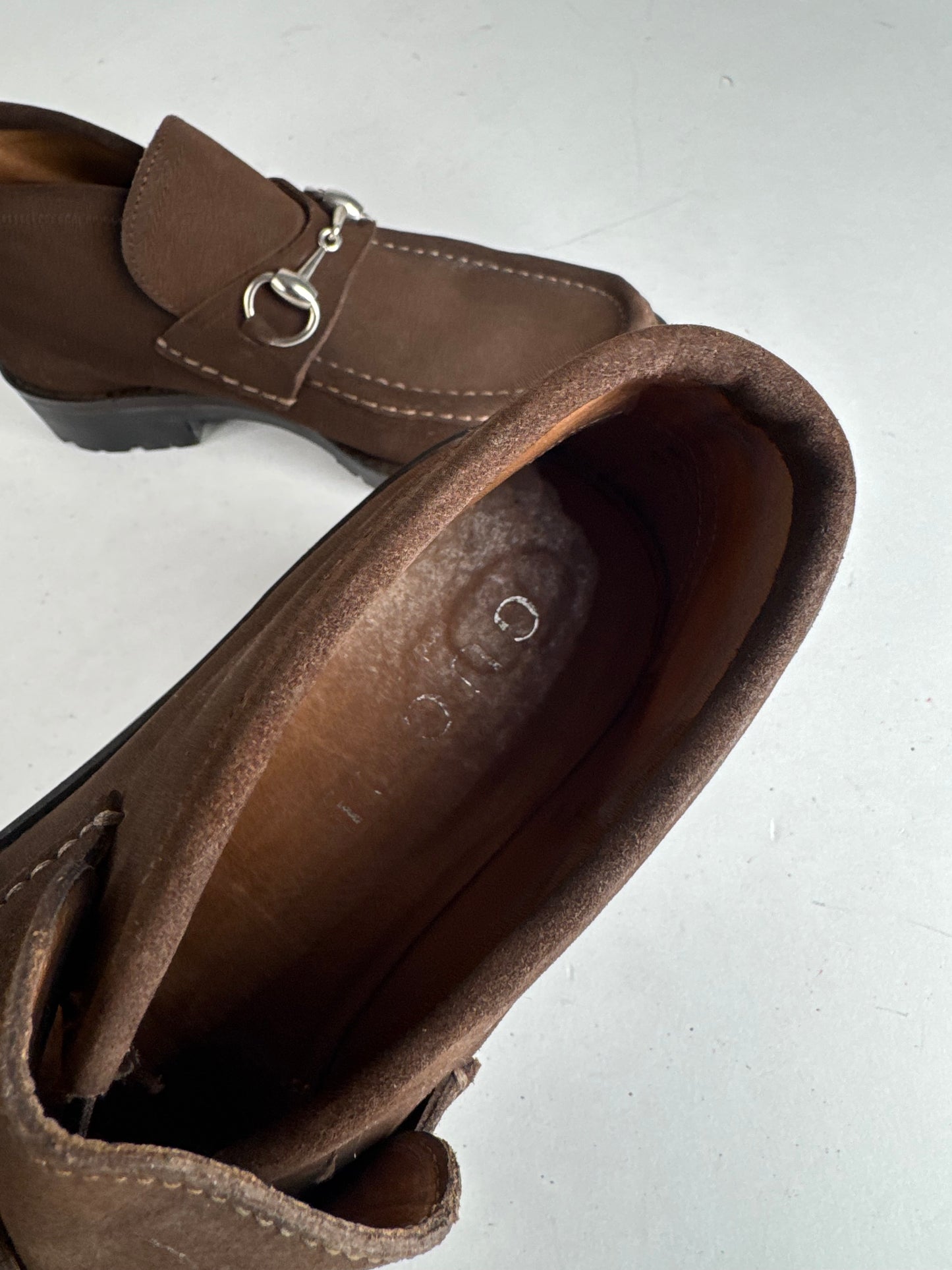 Vintage Gucci Suede Boots Brown EU39