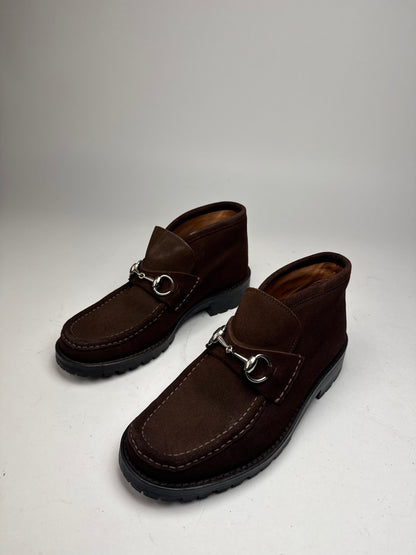 Vintage Gucci Suede Boots Brown EU39