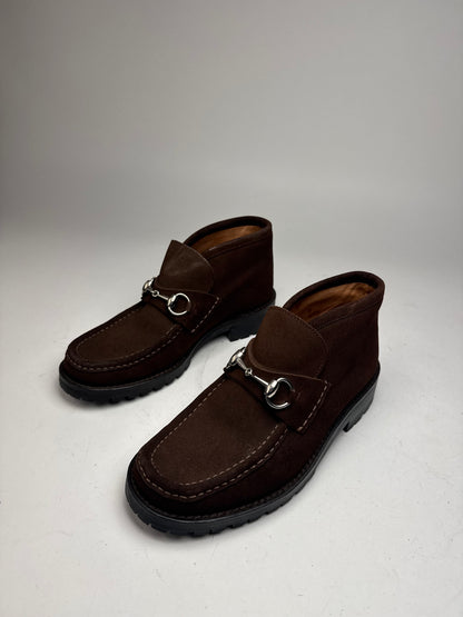 Vintage Gucci Suede Boots Brown EU39