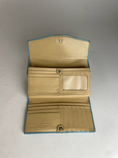 Vintage Vivienne Westwood Patent Leather Wallet Baby Blue