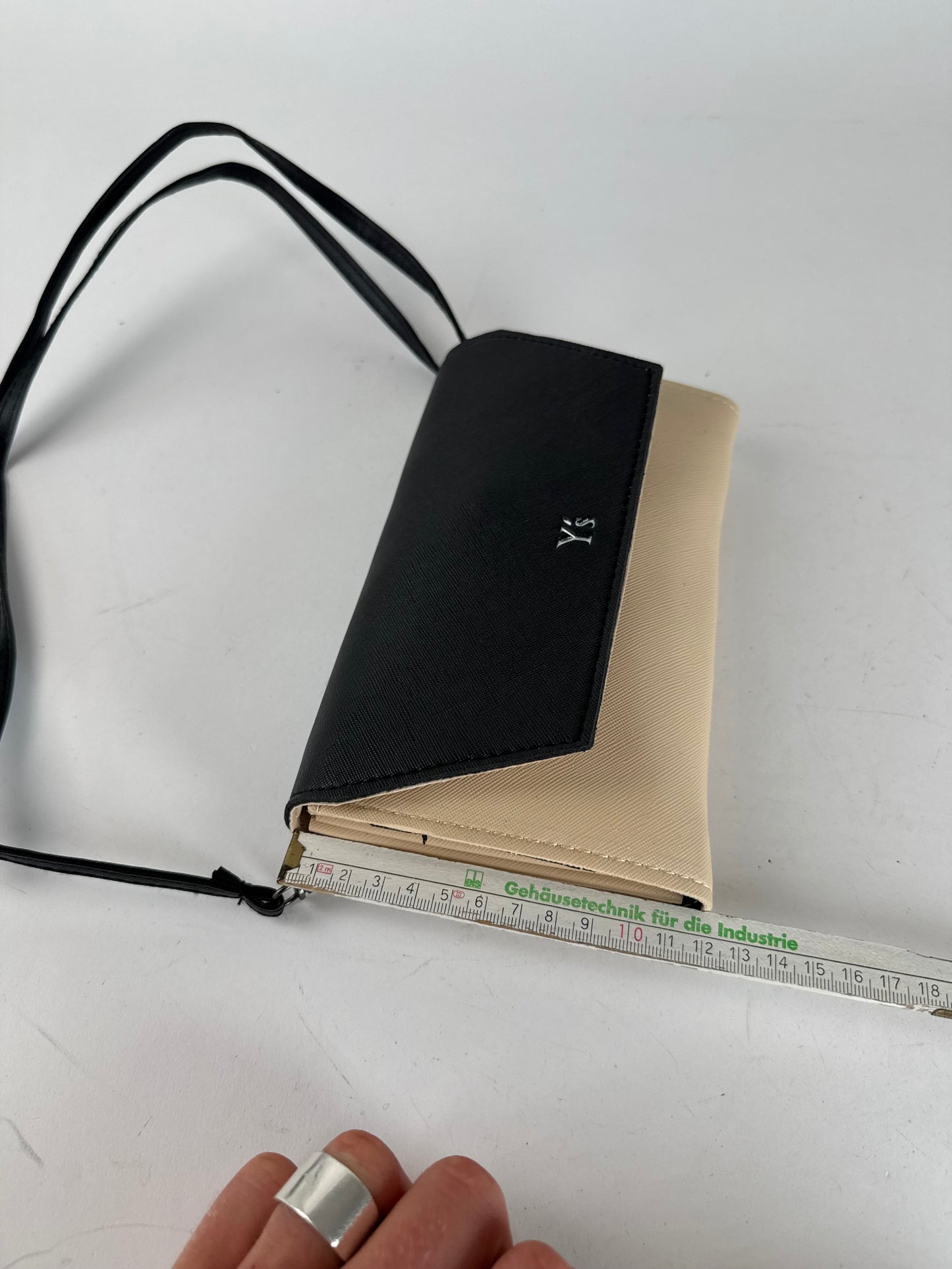 Vintage Yohji Yamamoto 2 Way leather bag black/beige