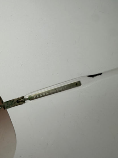 Vintage Prada Transparent Sunglasses Brown White