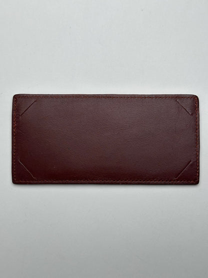 Vintage Cartier Leather ID Holder burgundy
