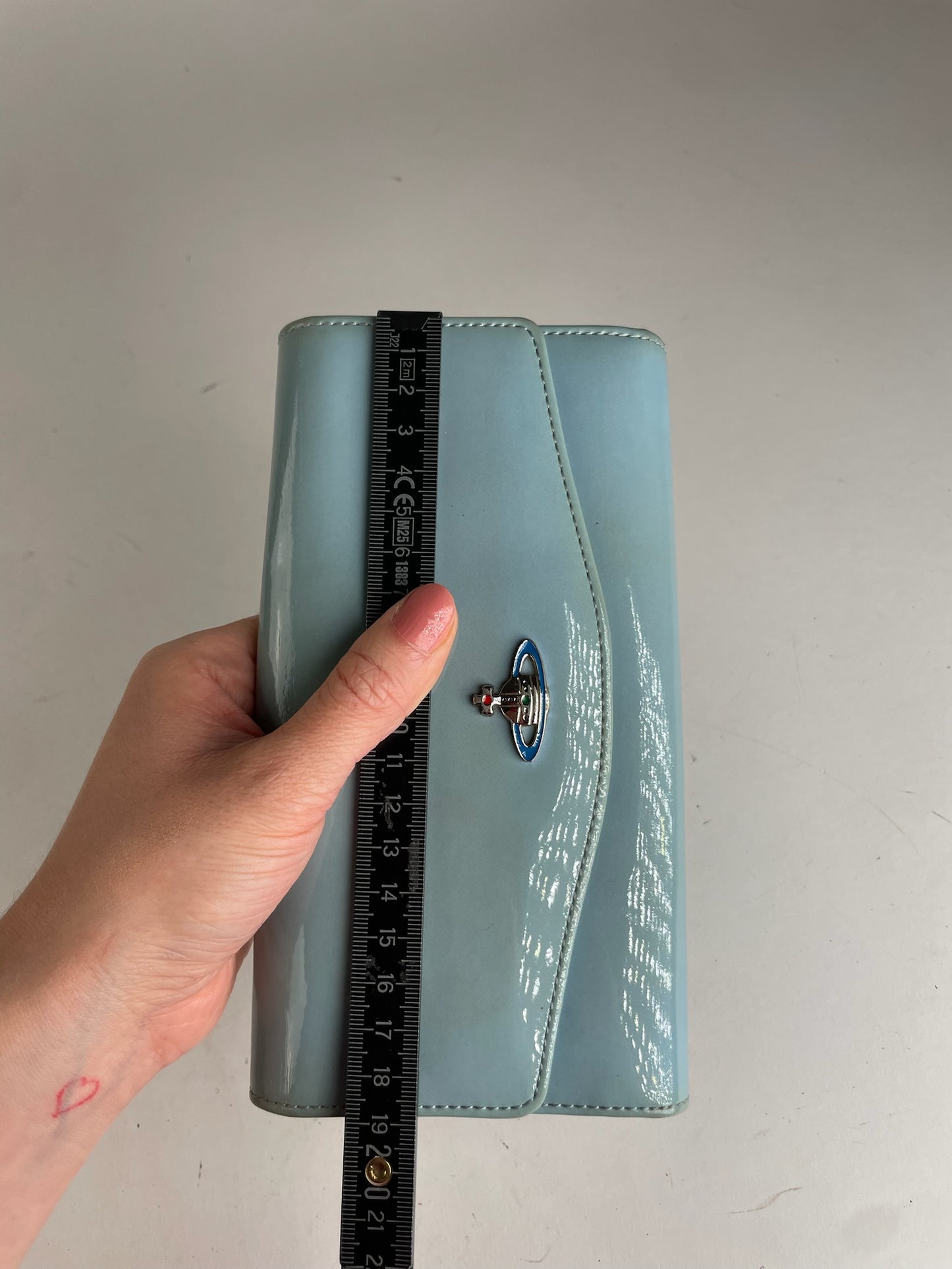 Vintage Vivienne Westwood Patent Leather Wallet Baby Blue