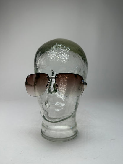 Vintage Prada Transparent Sunglasses Brown White