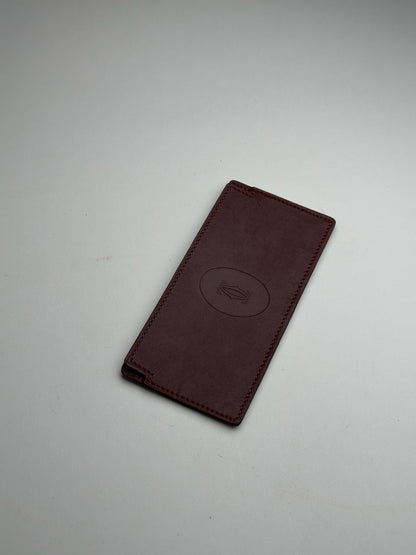 Vintage Cartier Leather ID Holder burgundy