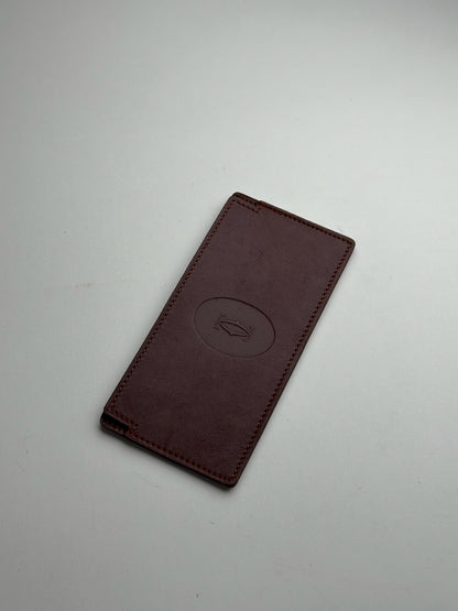 Vintage Cartier Leather ID Holder burgundy