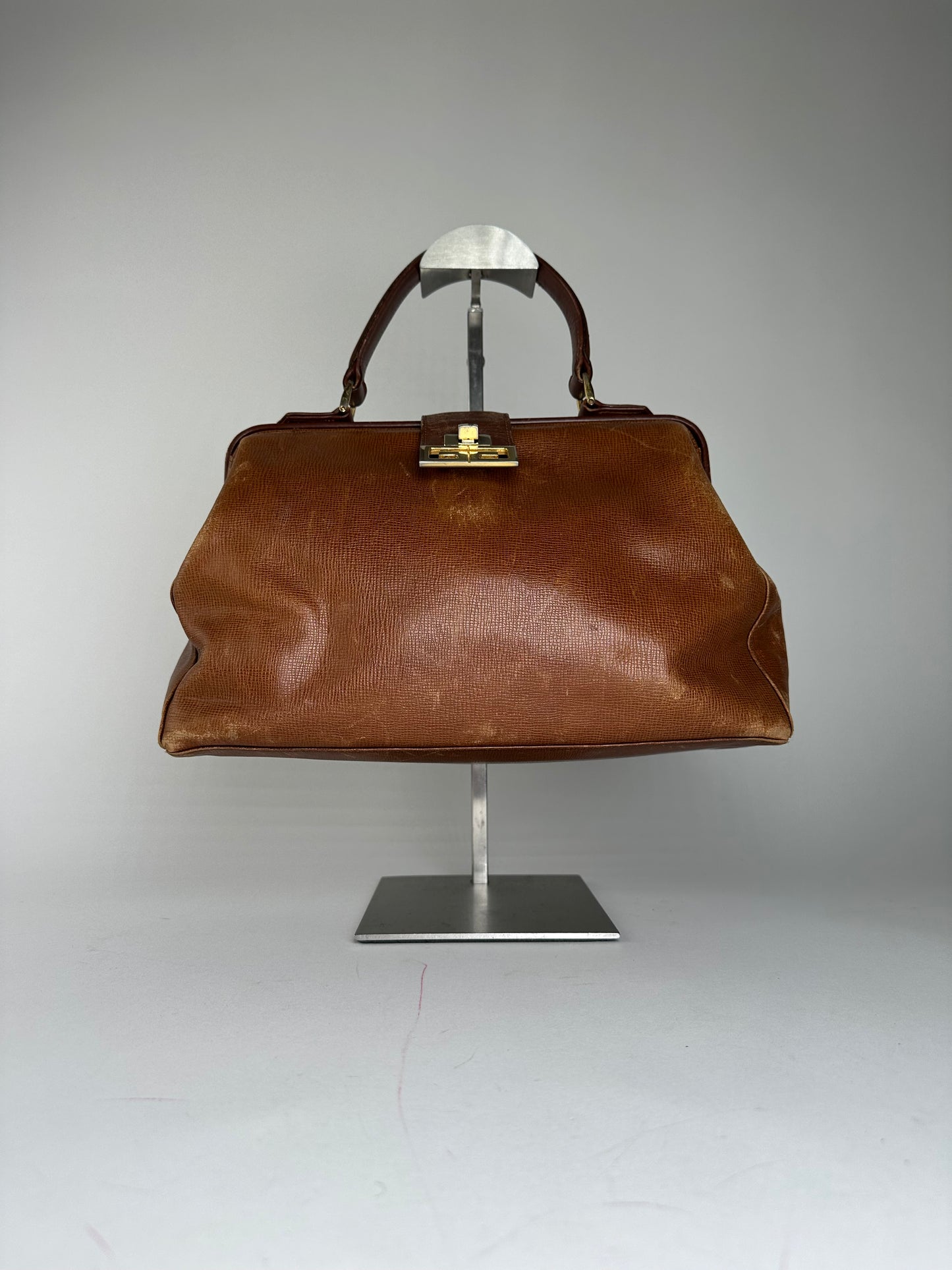 Vintage Givenchy GV3 Leather Handbag Brown