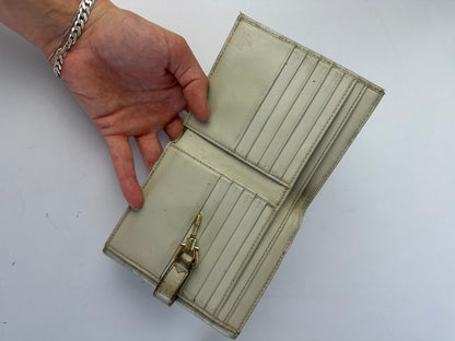 Vintage Gucci GG Supreme Bifold Wallet c. 2010s Cream Beige