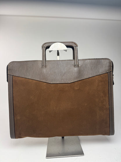 Sac Balenciaga vintage en cuir et laine marron