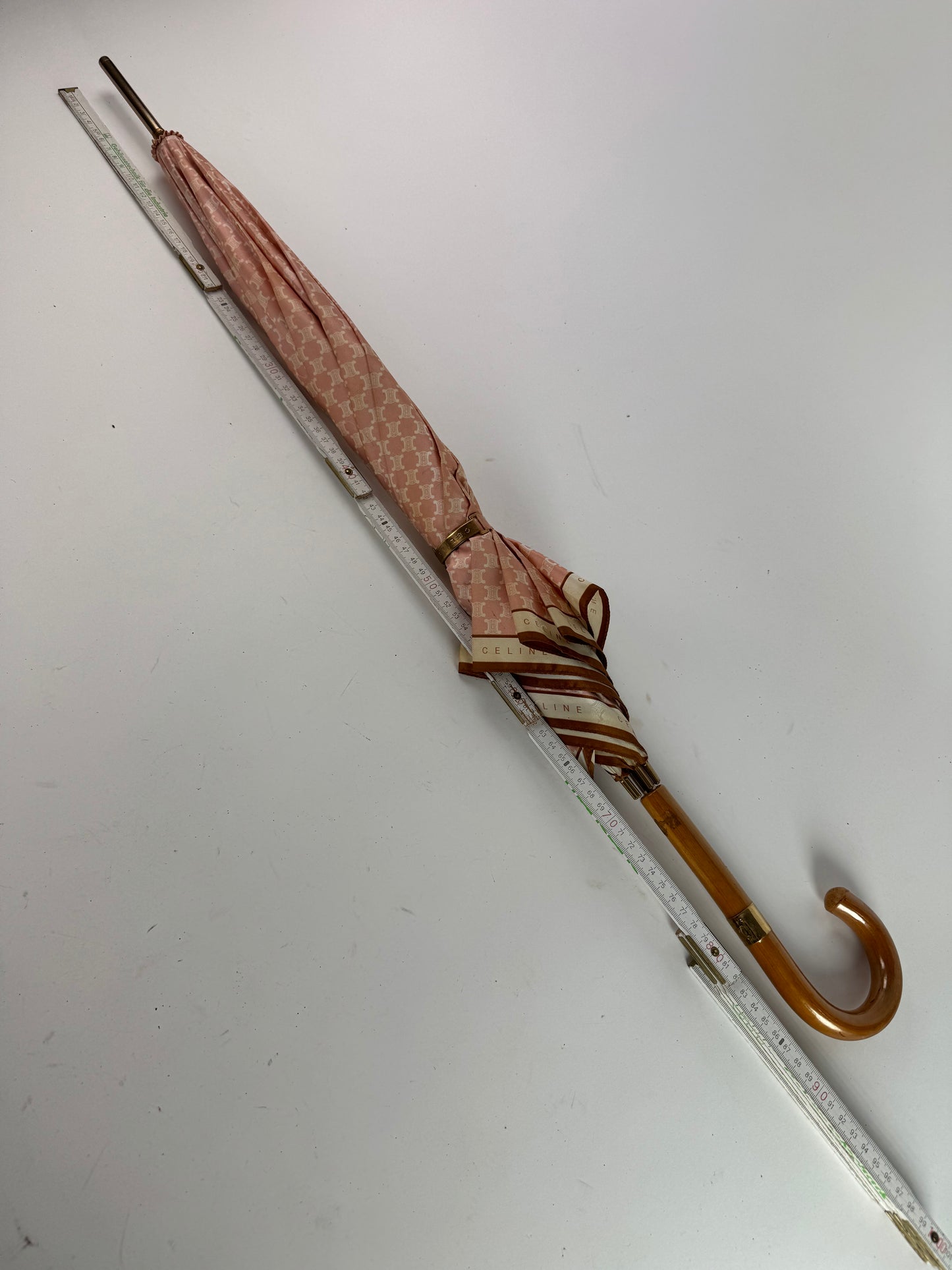 Vintage Celine Monogram Umbrella Pink