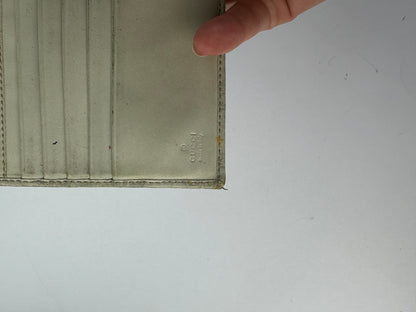 Vintage Gucci GG Supreme Bifold Wallet c. 2010s Cream Beige