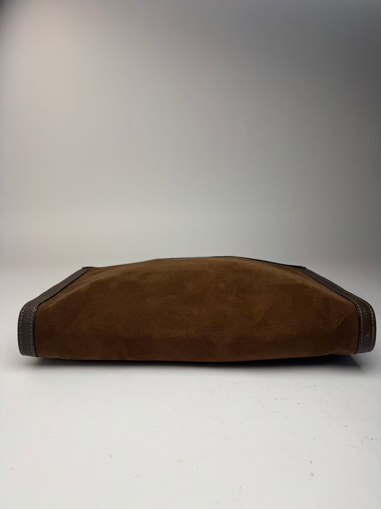 Sac Balenciaga vintage en cuir et laine marron