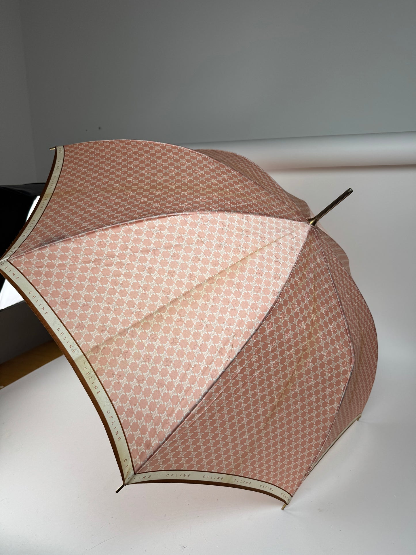 Vintage Celine Monogram Umbrella Pink