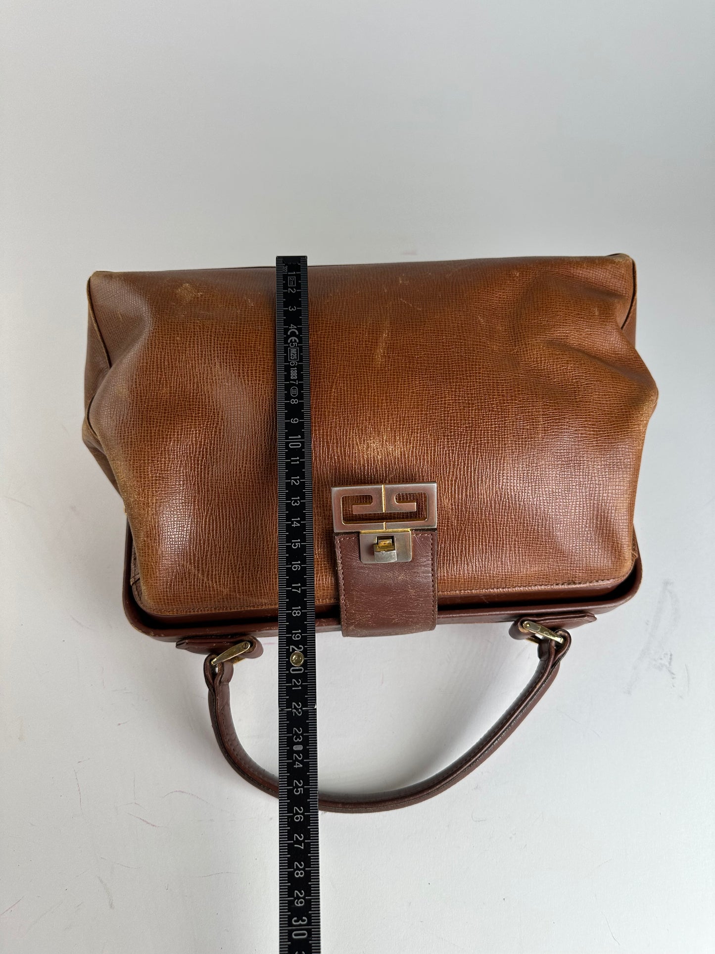 Vintage Givenchy GV3 Leather Handbag Brown