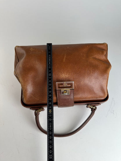 Vintage Givenchy GV3 Leather Handbag Brown