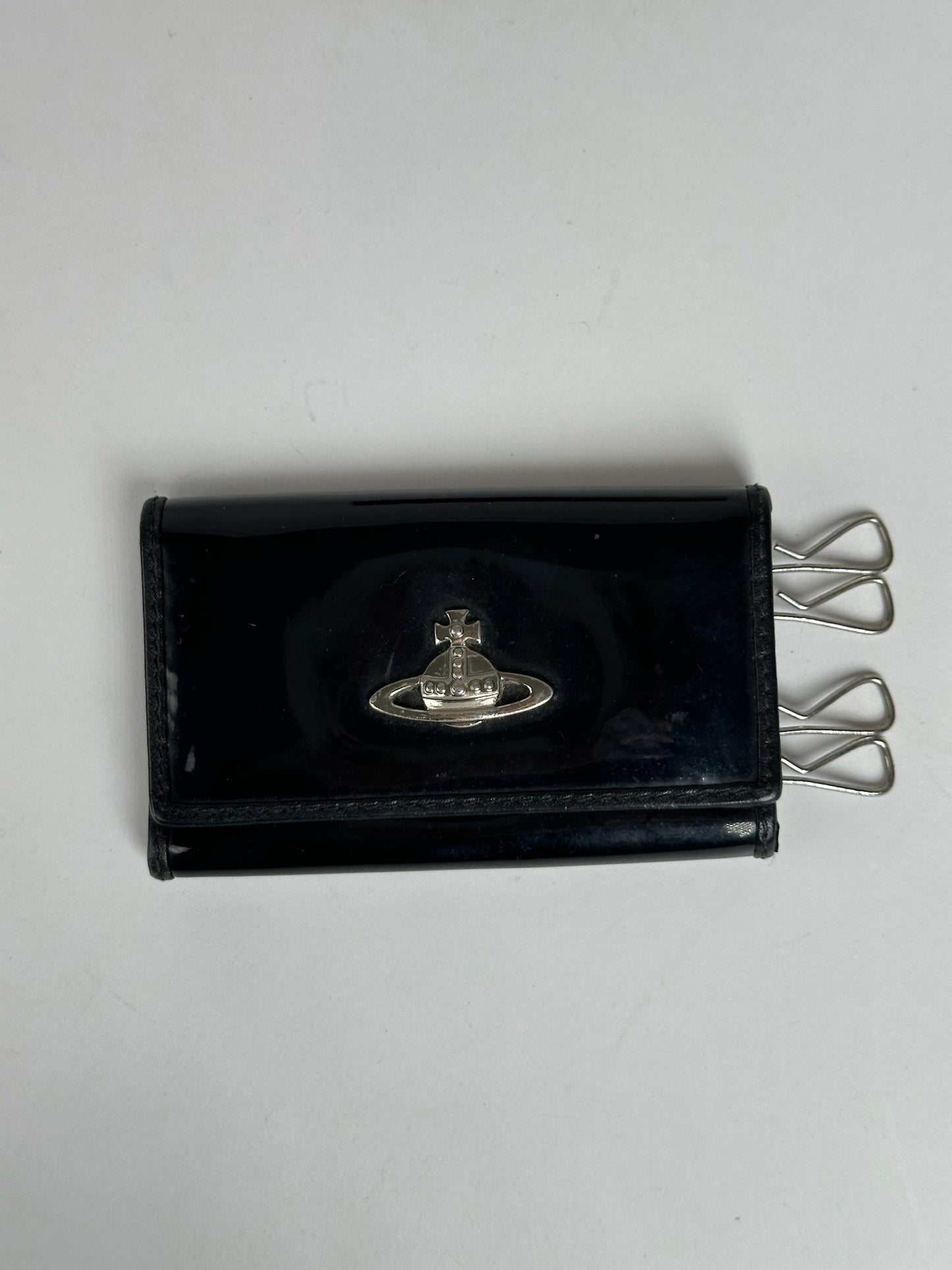 Vintage Vivienne Westwood Leather Key Holder black