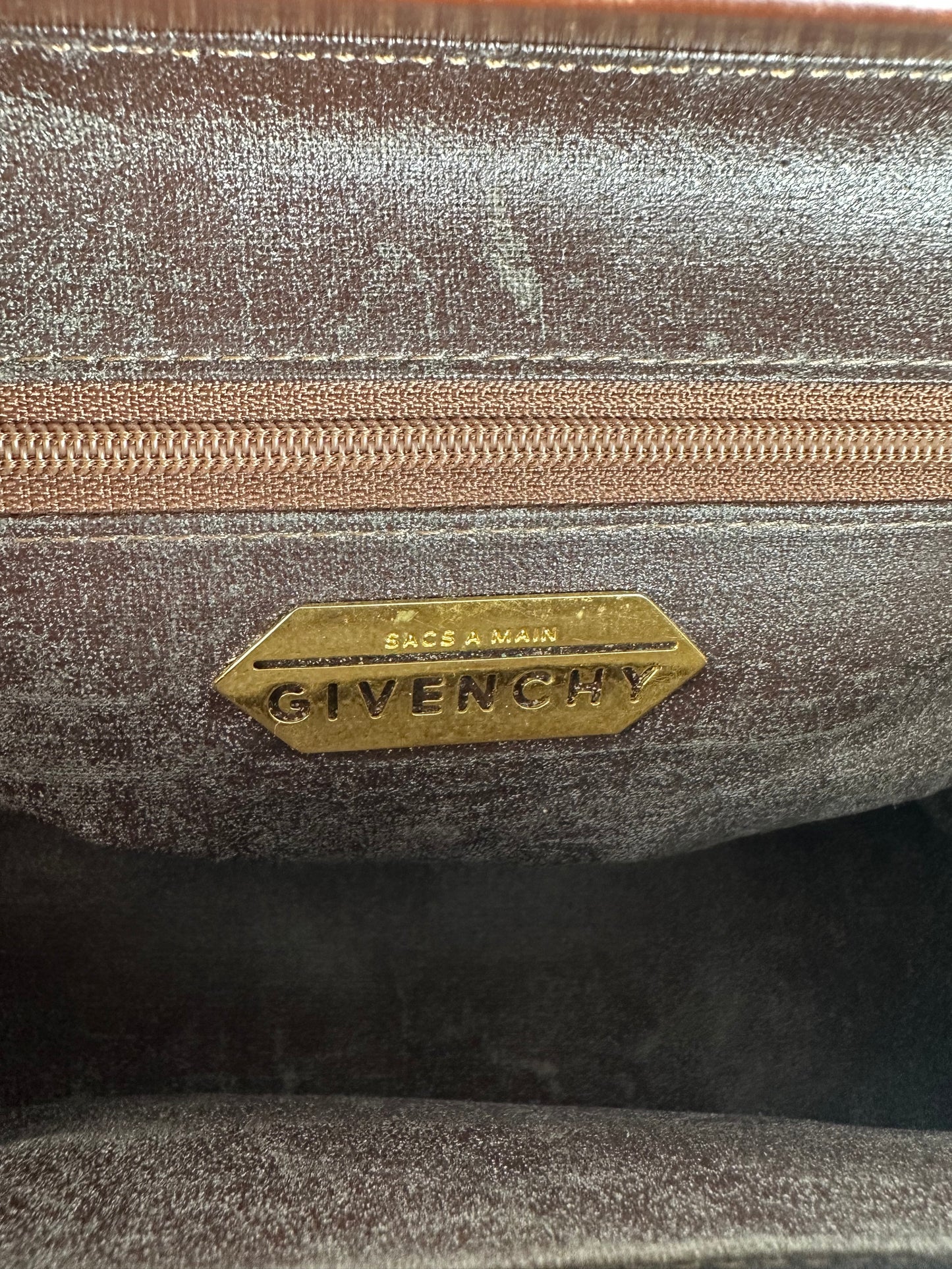 Vintage Givenchy GV3 Leather Handbag Brown