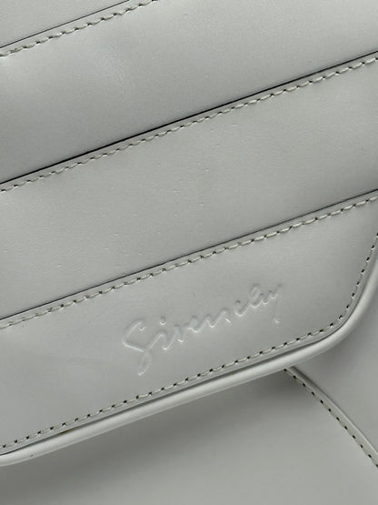 Vintage Givenchy Licensed Flap Crossbody Bag Late 1980s White