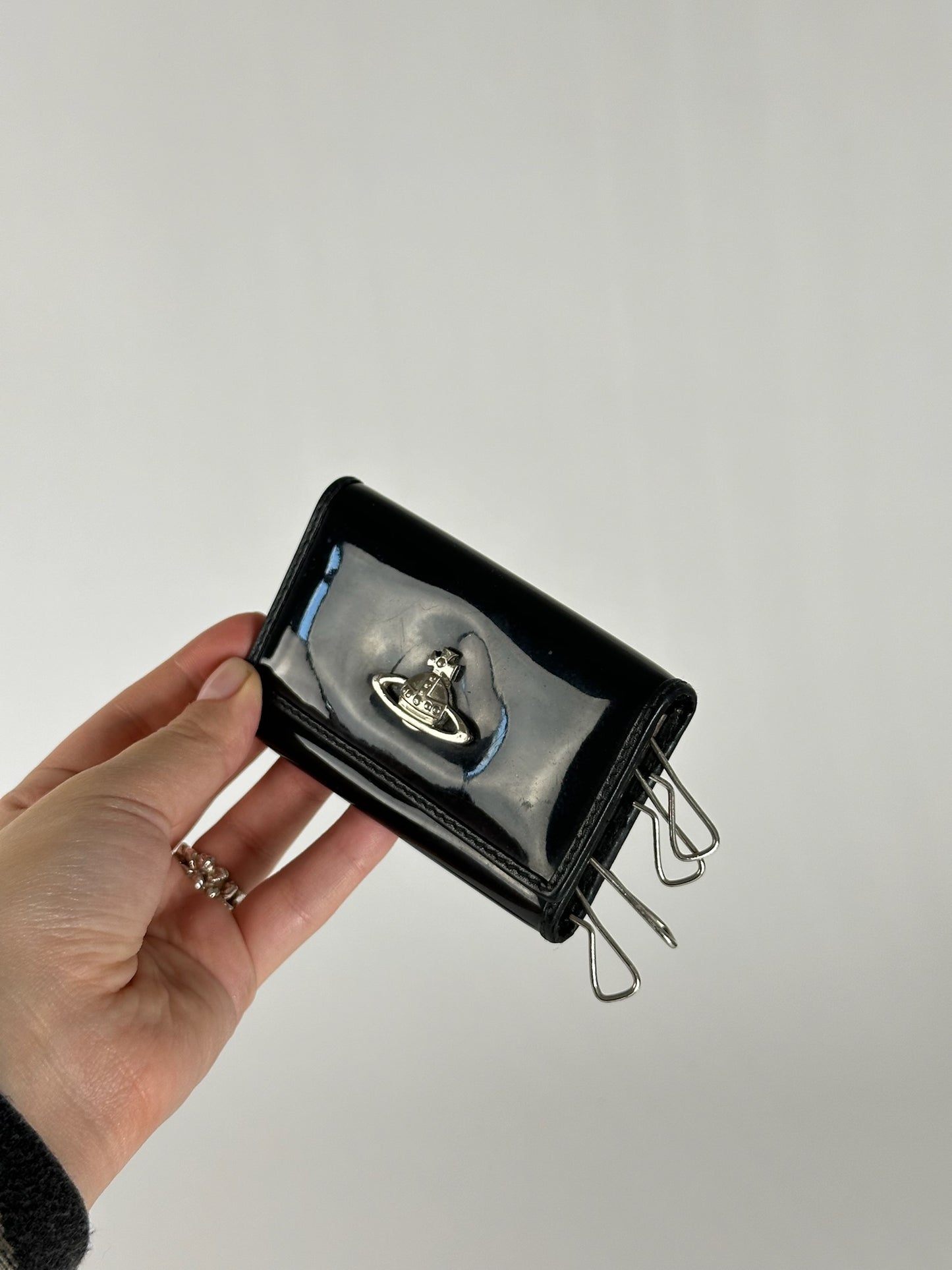 Vintage Vivienne Westwood Leather Key Holder black