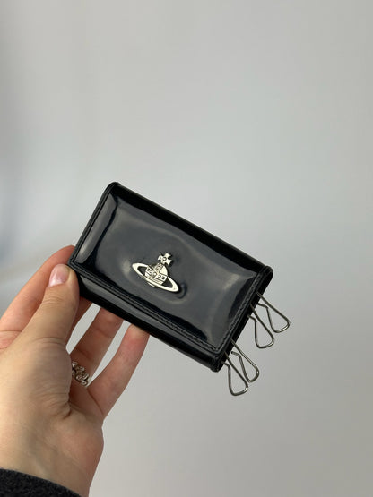 Vintage Vivienne Westwood Leather Key Holder black